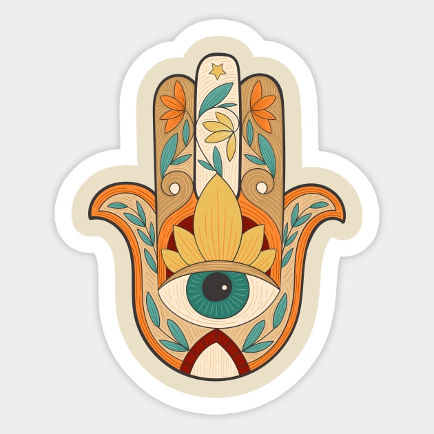 Hand of Fatima Sticker by WAYOF